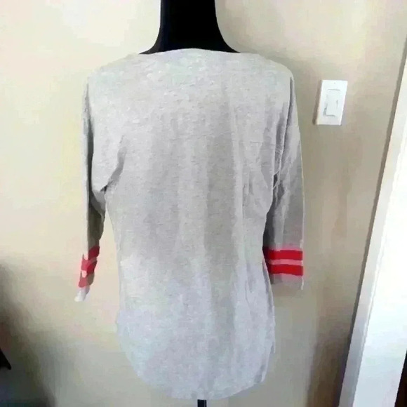 Disneyland Resort Women's Gray Distressed Cotton Baseball Tee L - Picture 5 of 14